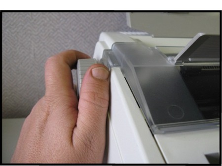 Formswriter typewriter side knob