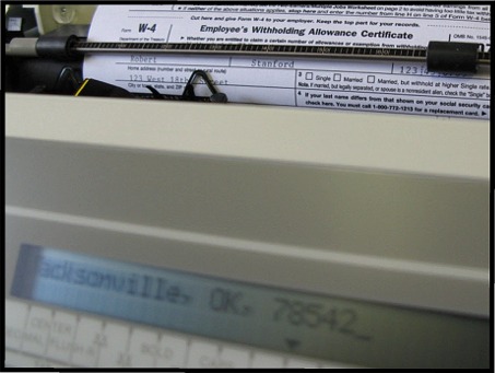 Formswriter typewriter remembers forms